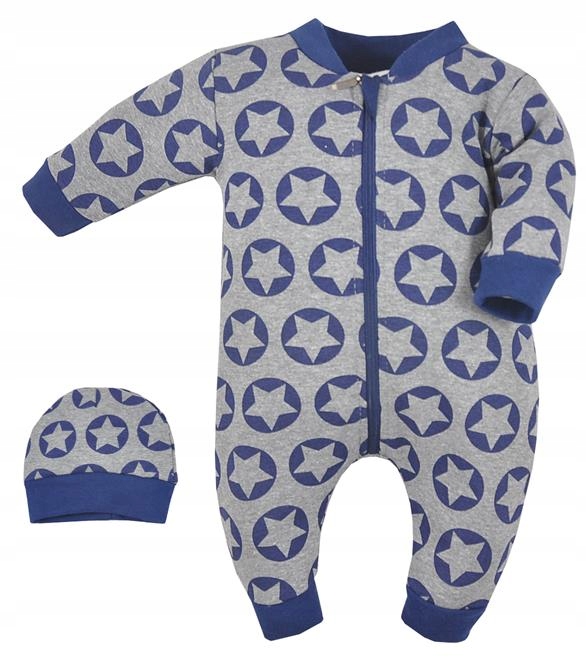 Dojčensky overal - PAJACYK Koala 68 NAVY BLUE, šedá