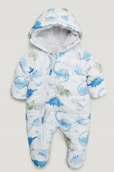 Detská kombinéza - Detské kombinézy Matalan 62 biela, modrá