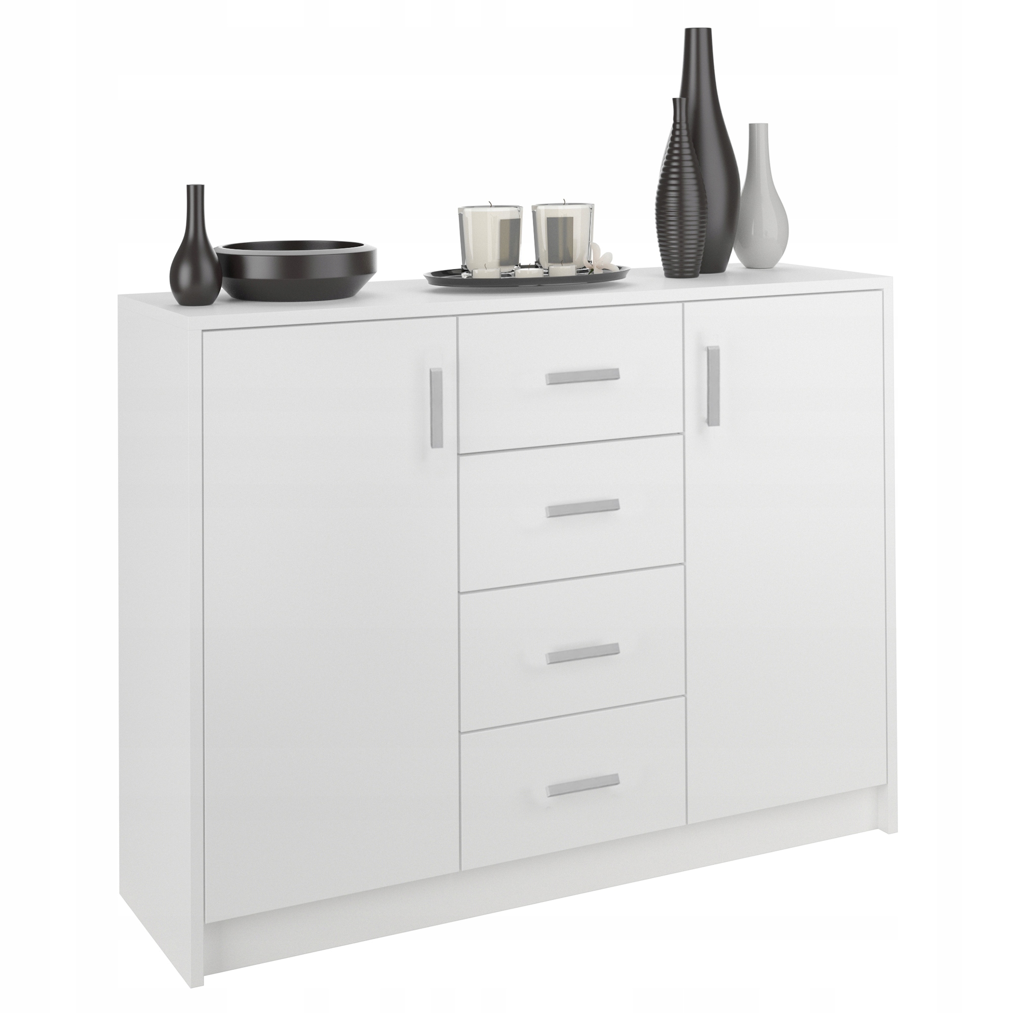 Mobene Modern 110 x 35 x 85 cm biele komody