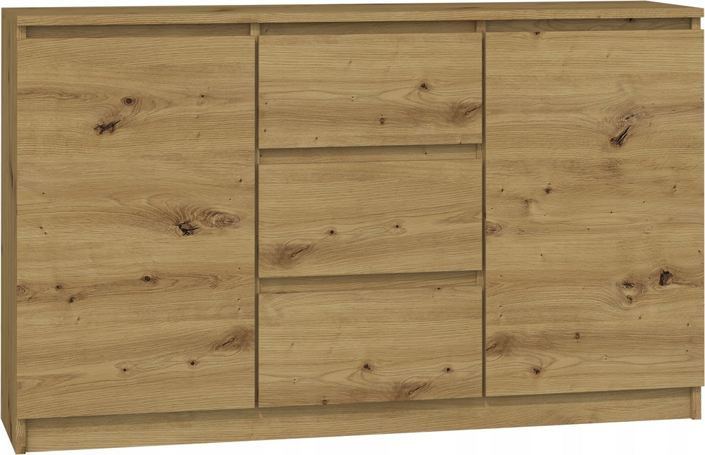 Topeshop 2d3s Artisan Kpl 120 x 30 x 75 cm dub remeselnícky hrudník