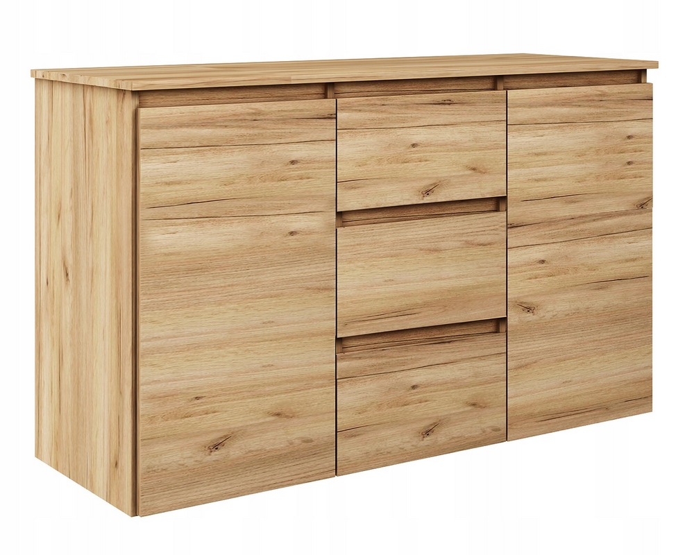 Kuchovňa achátového nábytku Megan 120 x 45 x 75 cm zlatý dub