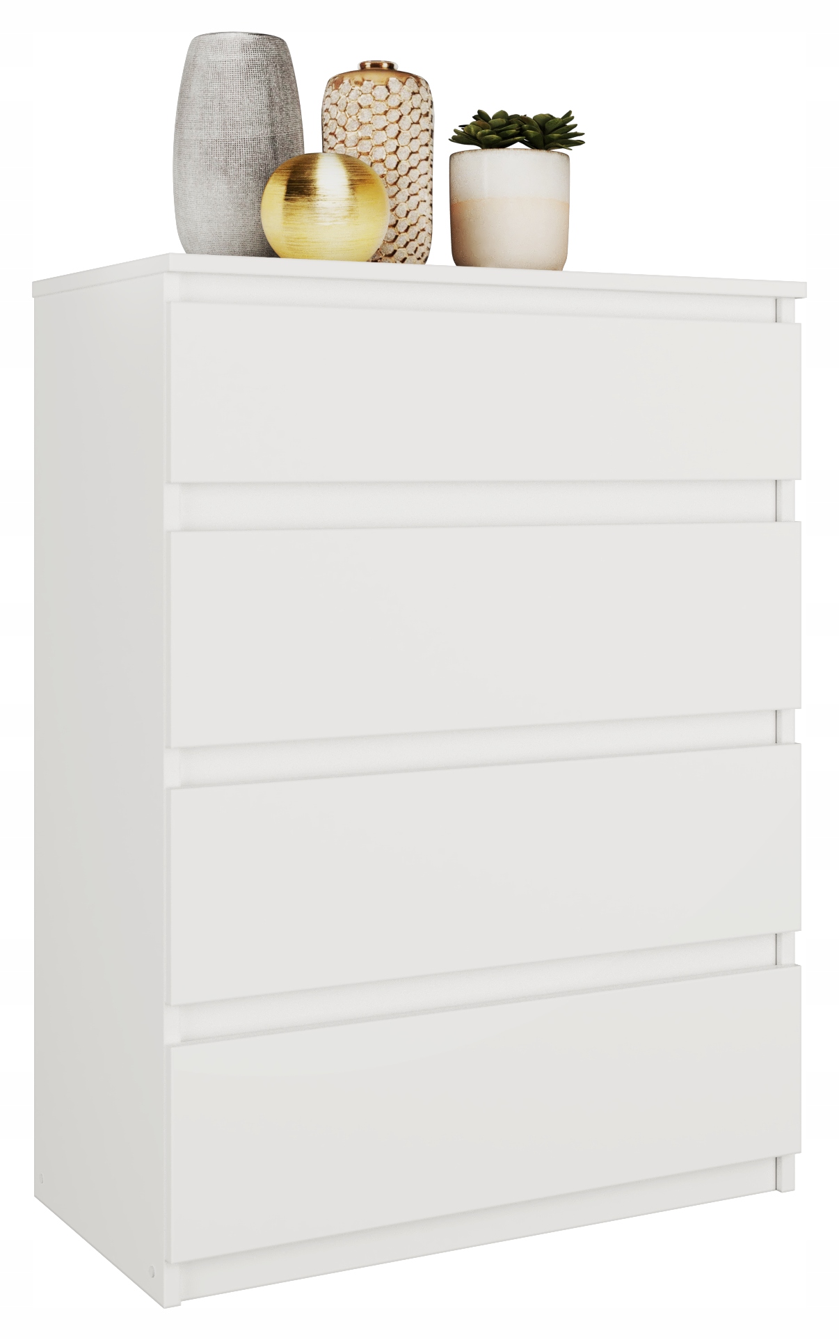 Euro-Meble Pari 70 x 40 x 95,3 cm bielej komody