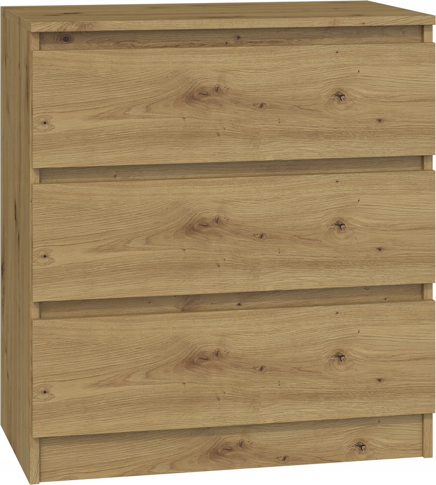 Topeshop Malwa hrudník 70 x 40 x 77 cm dubový remeselník