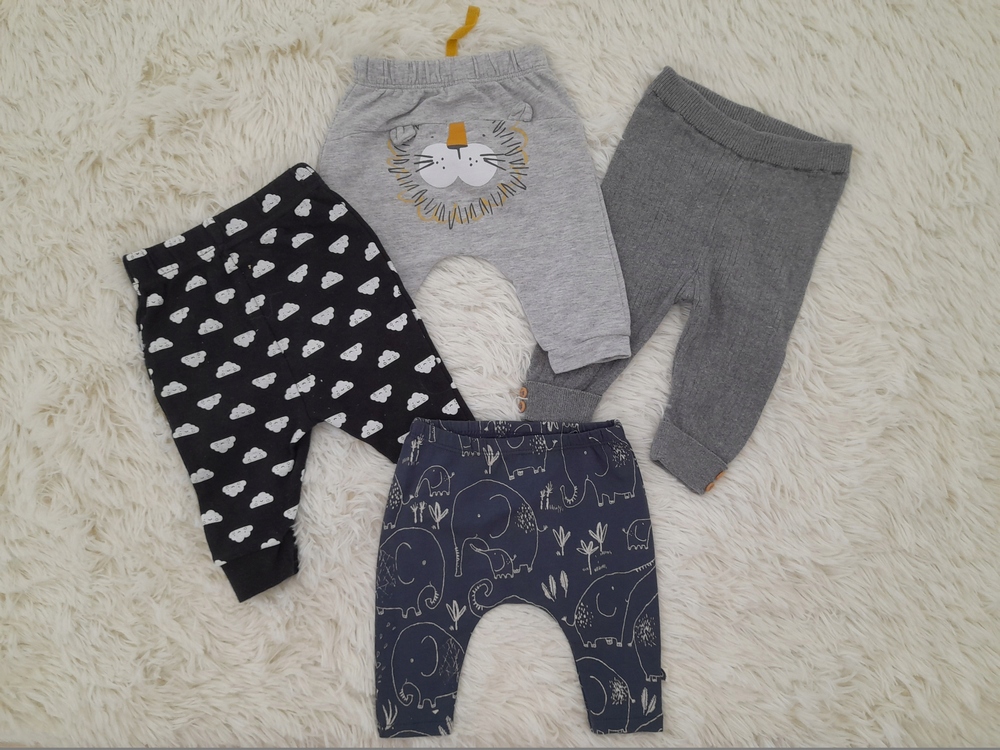 Detský komplet - Baby Set Matalan 62 Biela, čierna, námornícka modrá, šedá 4 ks.