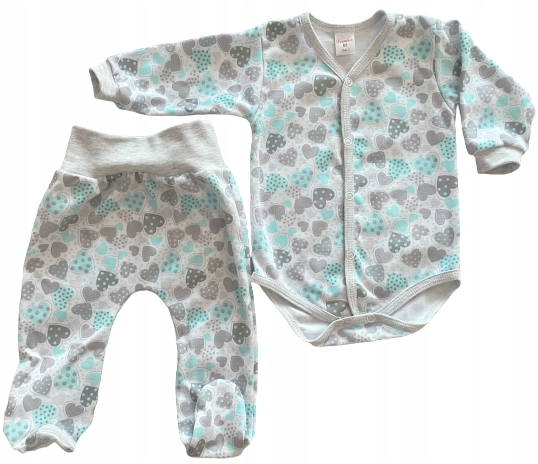 Detský komplet - Baby Set Dominoes 62 biela, červená, námornícka modrá, modrá, ružová, šedá, viacnásobná 2 ks.