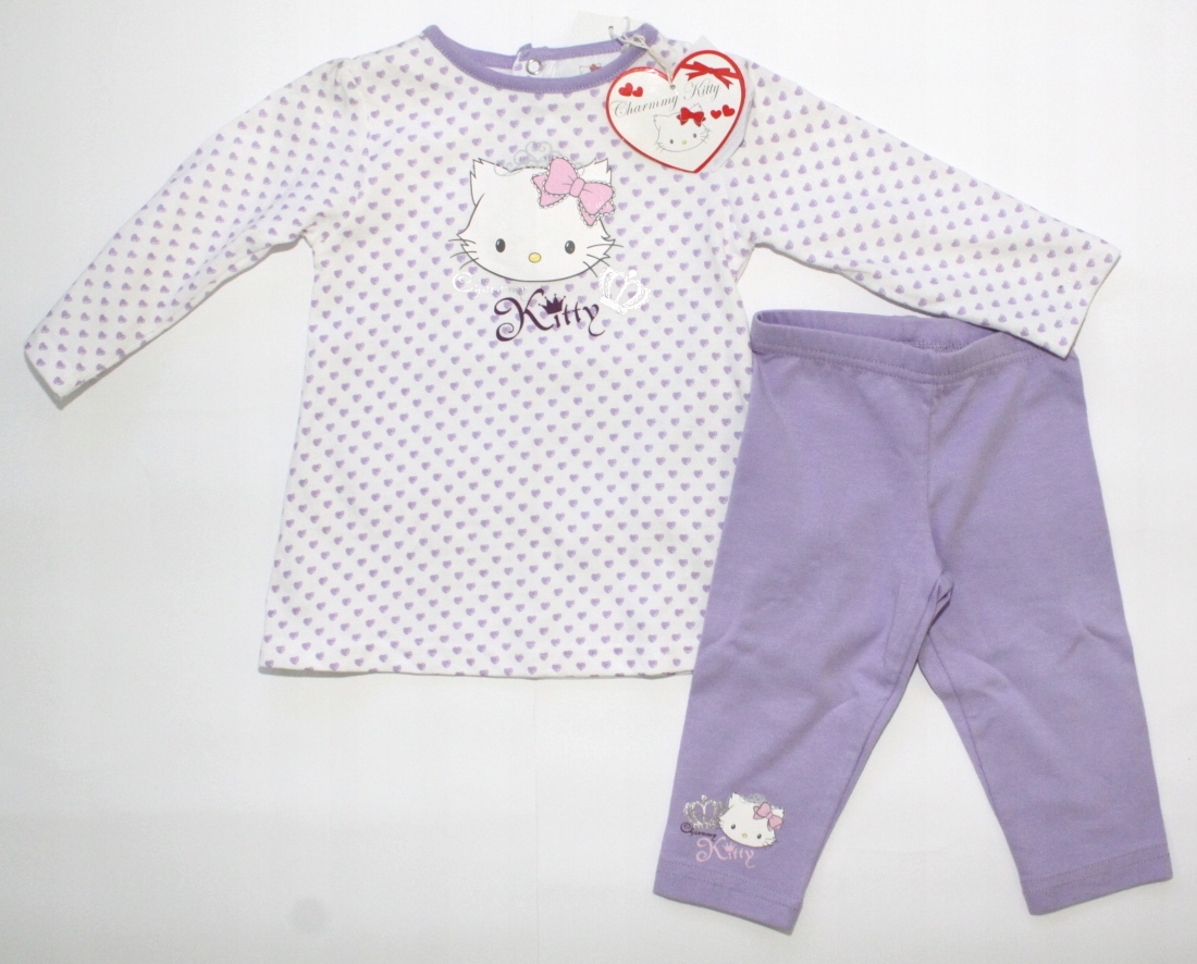 Detský komplet - Detská súprava Sanrio 68 White, Purple 2 PCS.