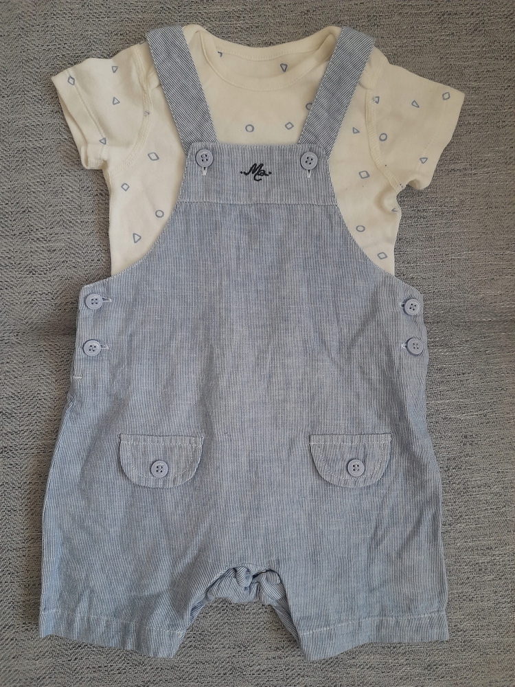 Detský komplet - Baby Set Marx & Spencer 80 White, Blue 2 Pcs.
