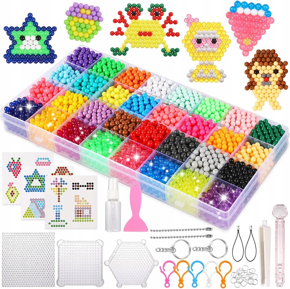 Kreatívna sada - Aqua Aqua Beads Veľká sada 6000EL Magic Beads Creative Children's Hračky