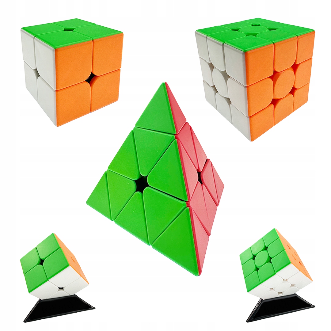Logická hračka - SET MoYu CUBE 2x2 3x3 PROFESIONÁLNA PYRAMÍDA