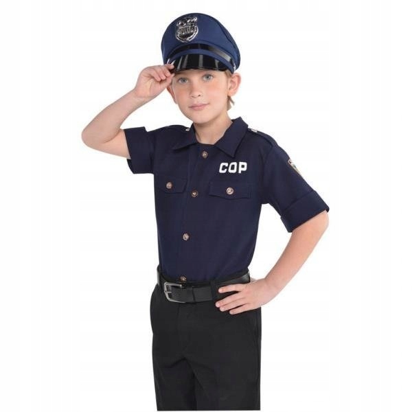 Kostým pre chlapca- Policajný policajt oblečte uniformu USA 8/10 rokov