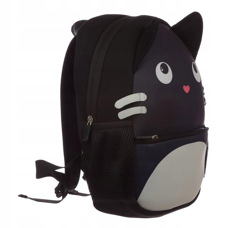 Predškolský batoh - Mačací batoh mačiek z neoprénu 30 cm čiernej mačky