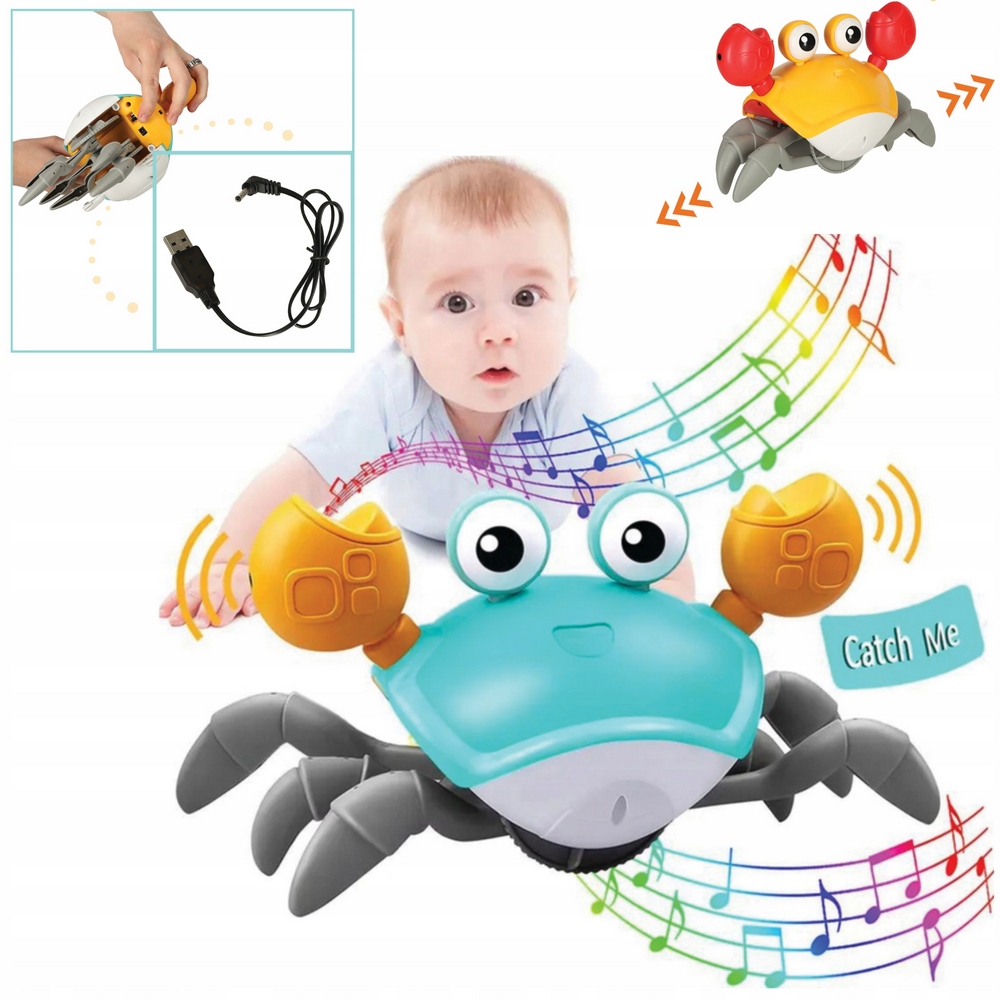 Hračka do vane - Krab plazivý interaktívny únik + zvuk 3+