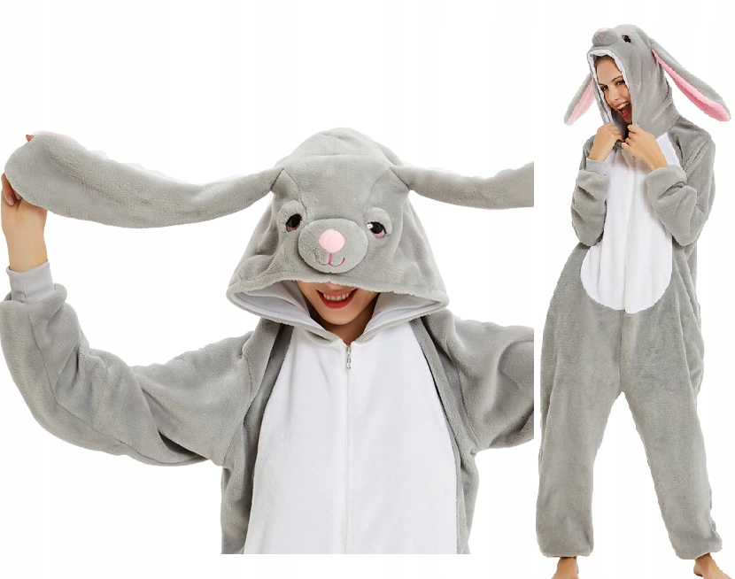 Pyžamo, župán - Onesie (kombinézy) veľkosť 140 šedá