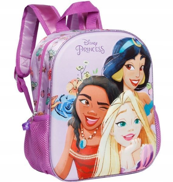 Predškolský batoh - Disney Princecess 3D batoh do materskej školy 31 cm