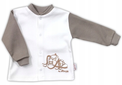 Kojenecka košieľka - Baby Nicol 56 Brown, Ecru