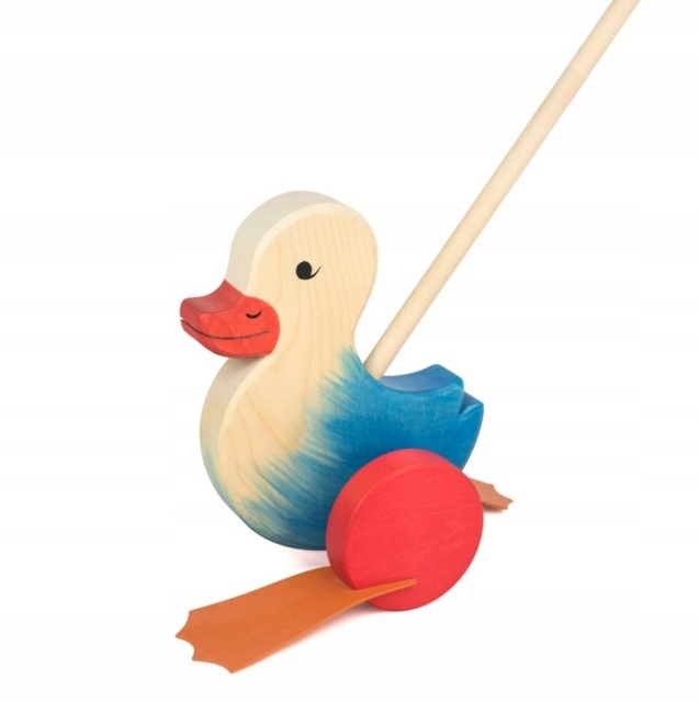 Drevená kačica Push Toy Push Toy