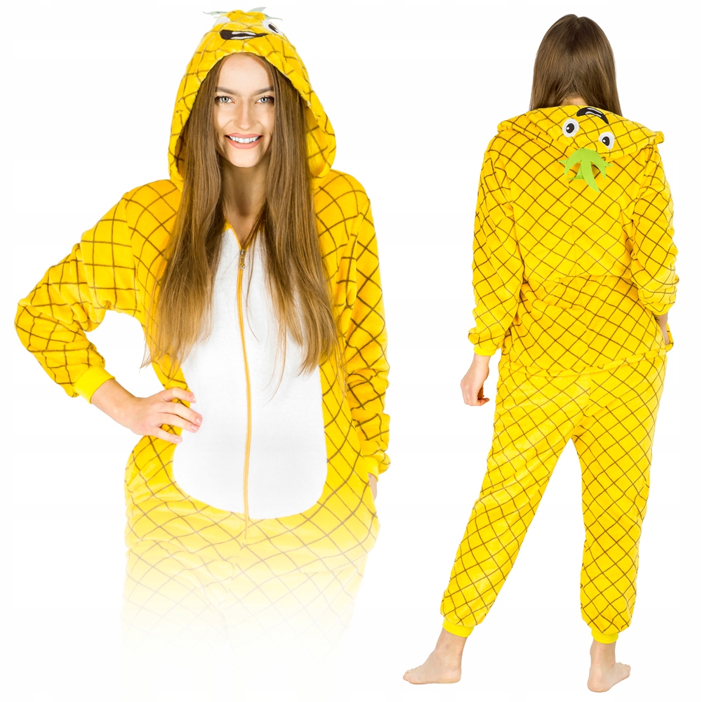 Kostým, maska - Kigurumi Oneś pyžamy kombinézy ananás M.