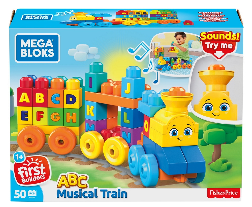 Stavebné bloky vlak mega bloks fwk22