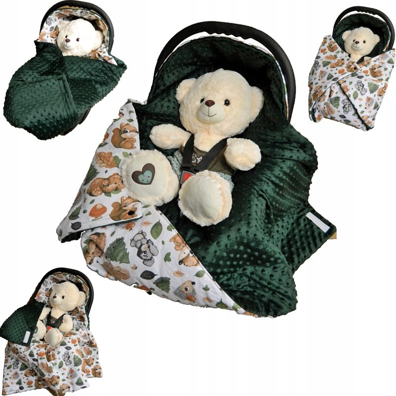 Art-lux baby čierna prikrývka s kapucňou
