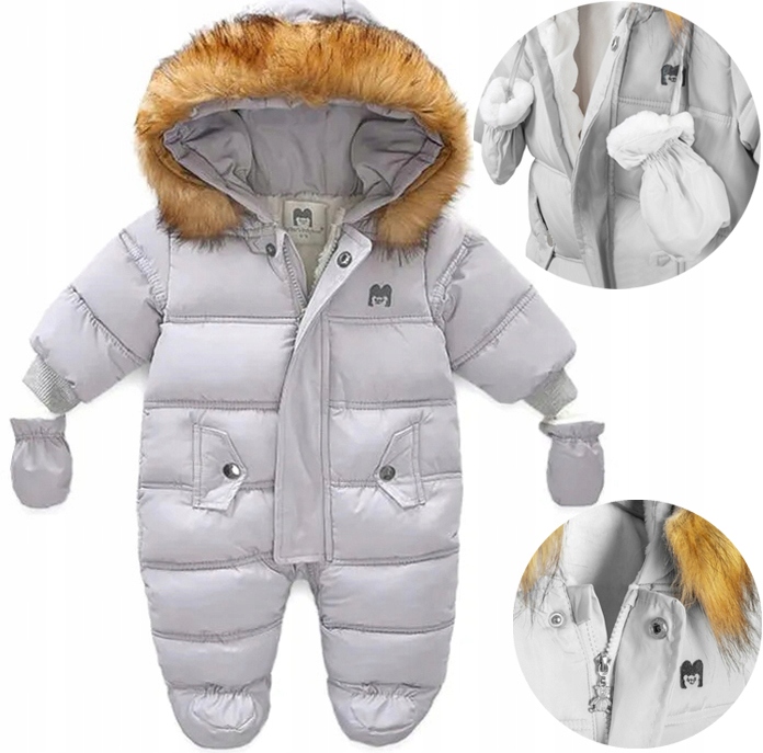 Detská kombinéza - Zimné kombinézy Tutmi Kids 62 Gray
