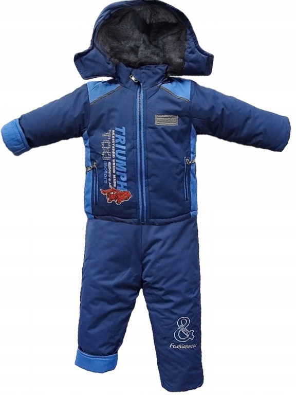 Detská kombinéza - Cross Fire Ski Metrys Winter Boy Two -Piece Fashion 92 Blue