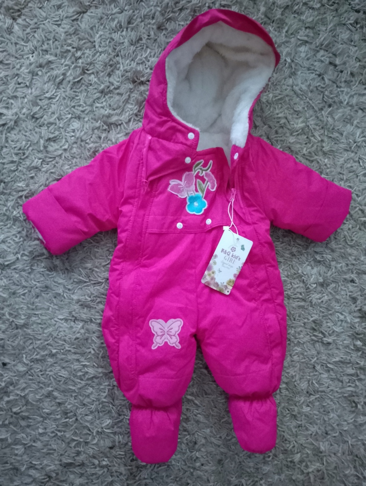 Detská kombinéza - Detské kombinézy B & Q Kids 80 Pink
