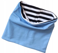 Nákrčník - Wings Designe White, Black, Blue Cotton Scarf