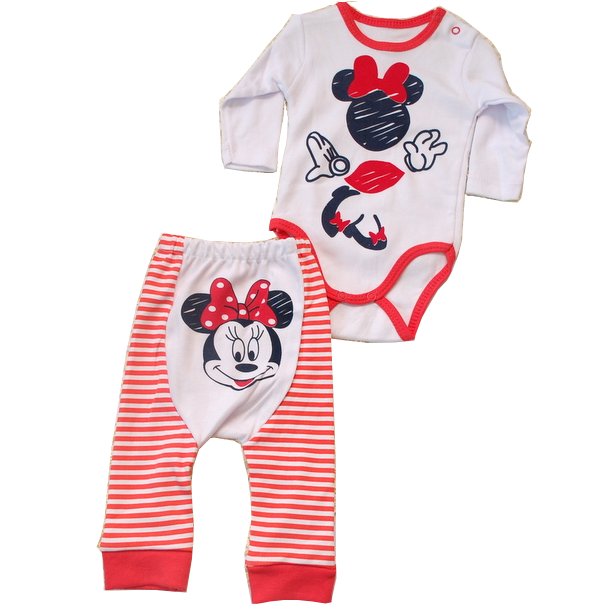 Detský komplet - Baby Set Frj 74 White, Black, Red, Multi -Colored 2 ks.