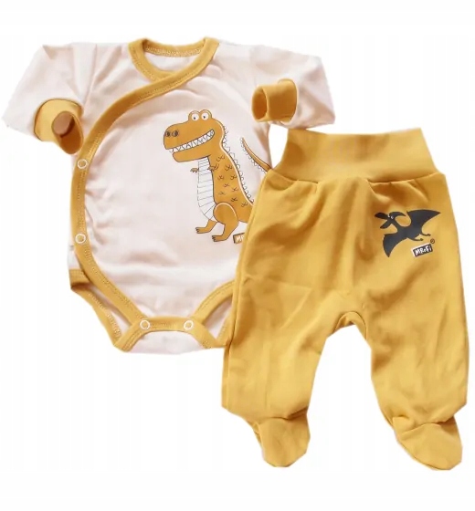 Detský komplet - Baby Set MRFI 56 ECRU, Gold 2 PCS.