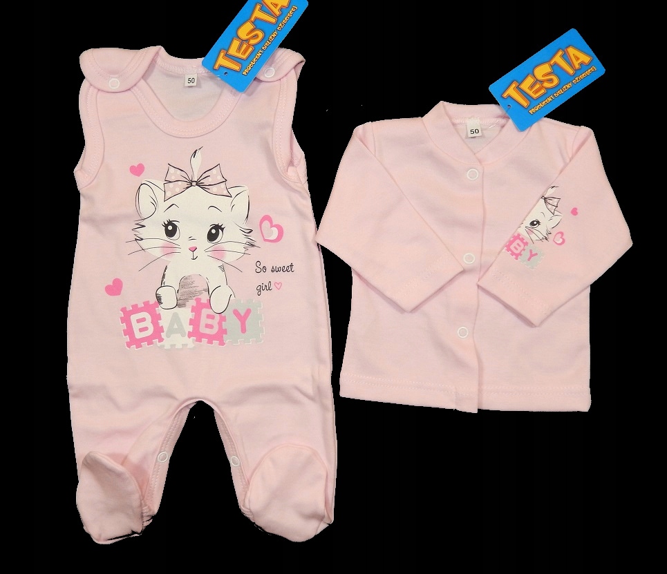 Detský komplet - Baby Set Testa 50 Pink, viacnásobné 2 počítače.