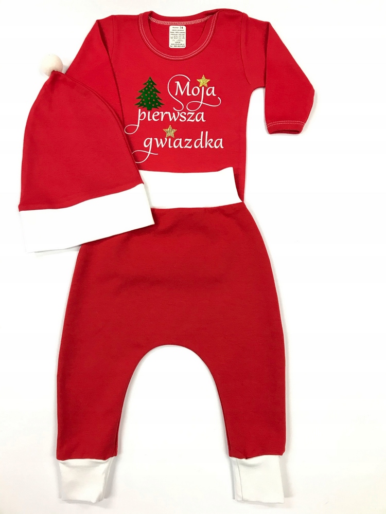 Detský komplet - Baby Set IDRUK 62 Biela, červená, viacnásobná 3 ks.