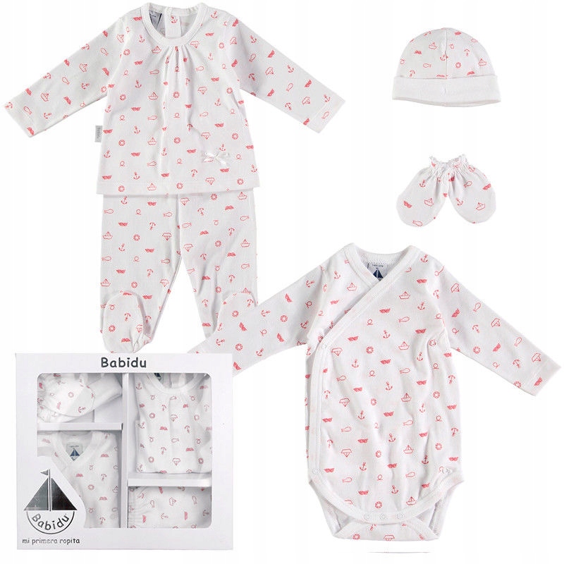 Detský komplet - Babida Baby Set 54 Biele 5 ks.