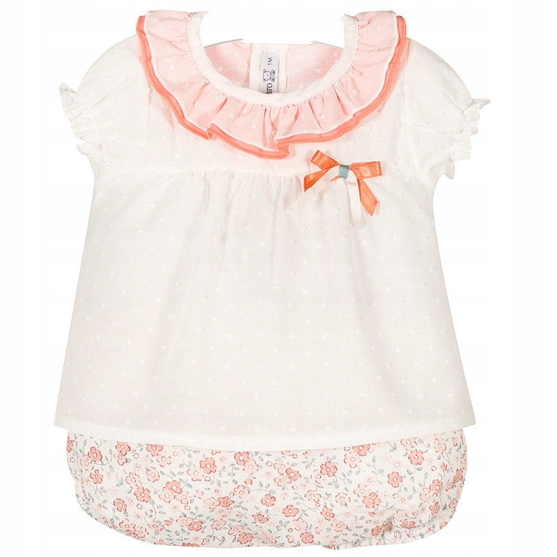 Detský komplet - Detská súprava Calamaro 68 White, Ecru, Orange 2 PCS.