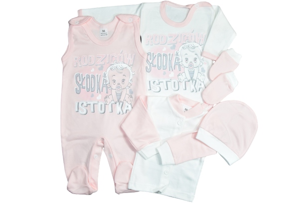 Detský komplet - Detská súprava Fifiszop 56 Pink 5 ks.