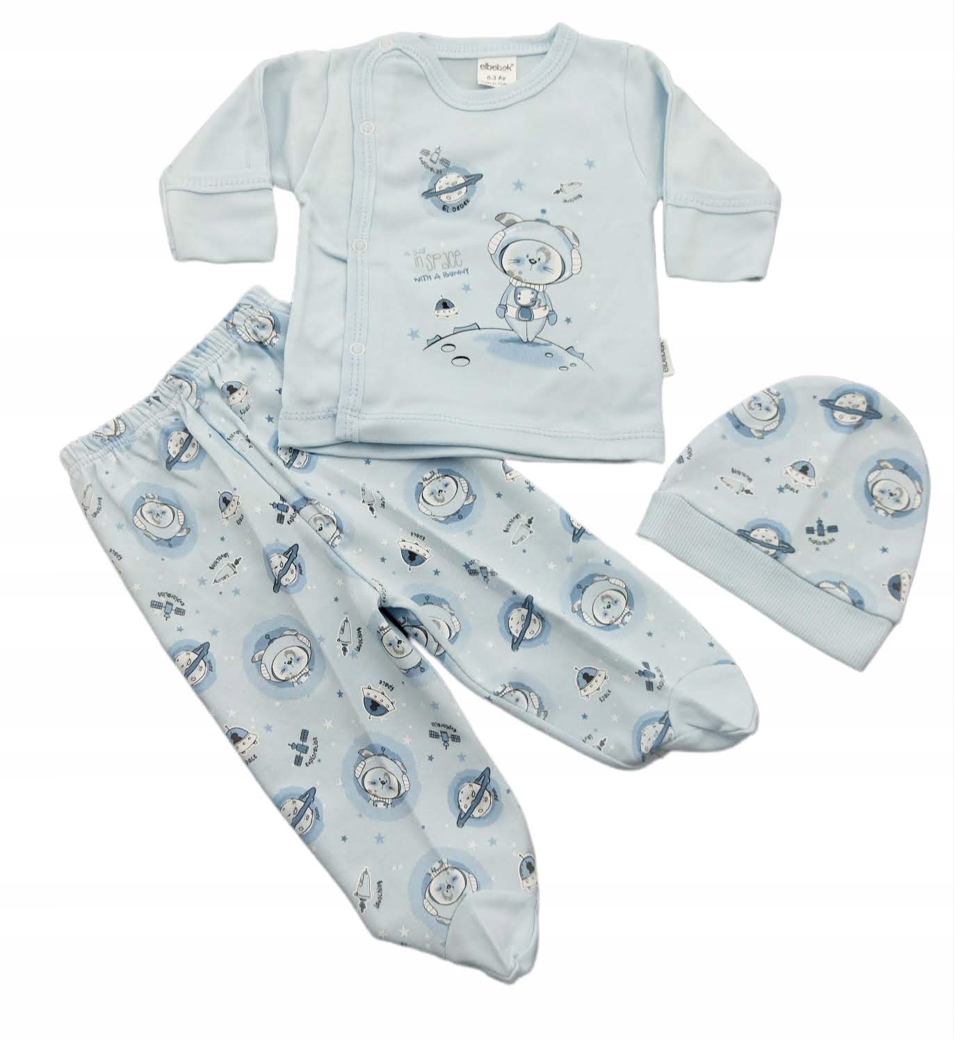 Detský komplet - Detská sada ELEBEBEK 56 NAVY BLUE, MULTI -COLED 3 PCS.
