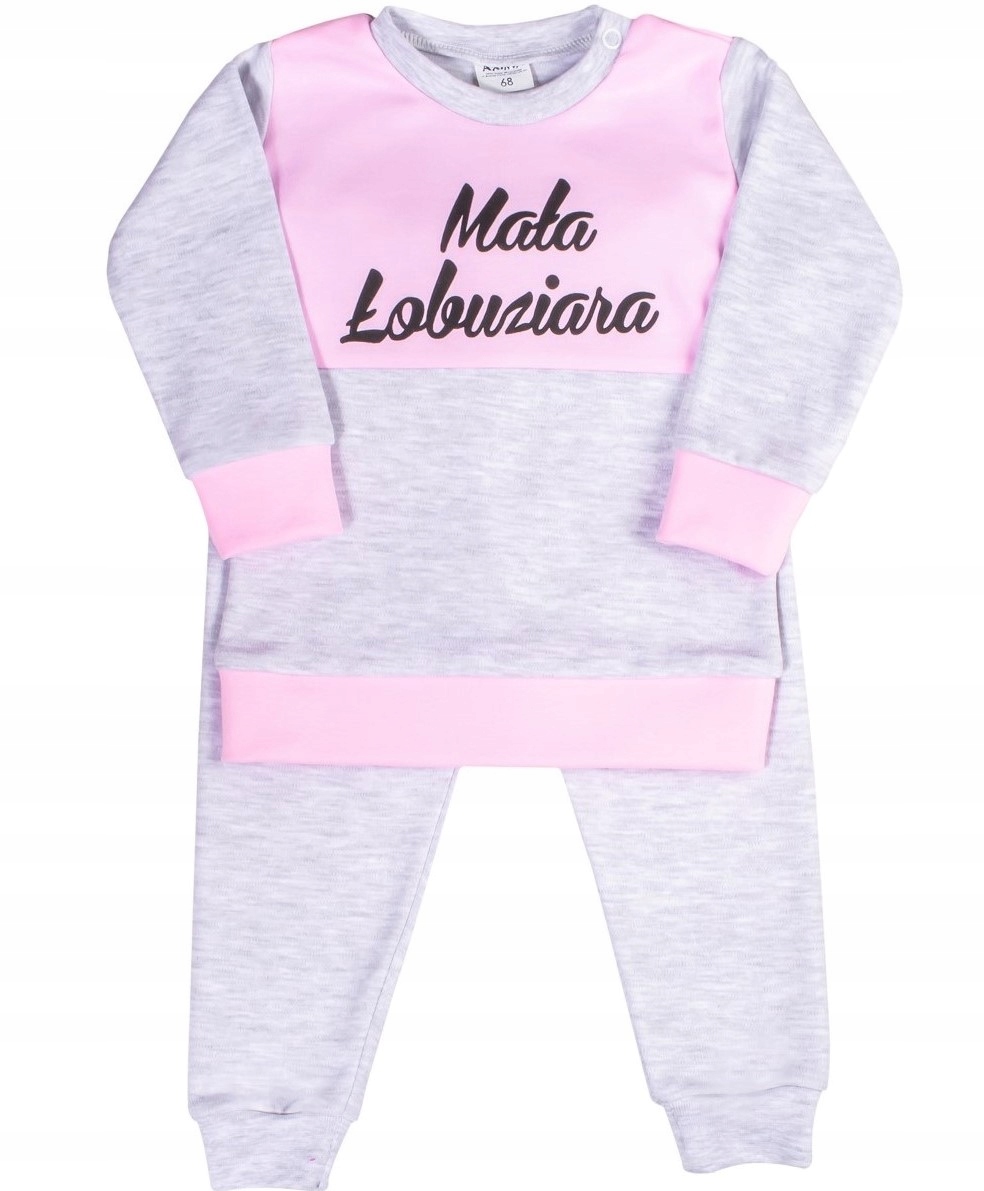 Detský komplet - Detská súprava axima 80 Pink, šedá 2 ks.