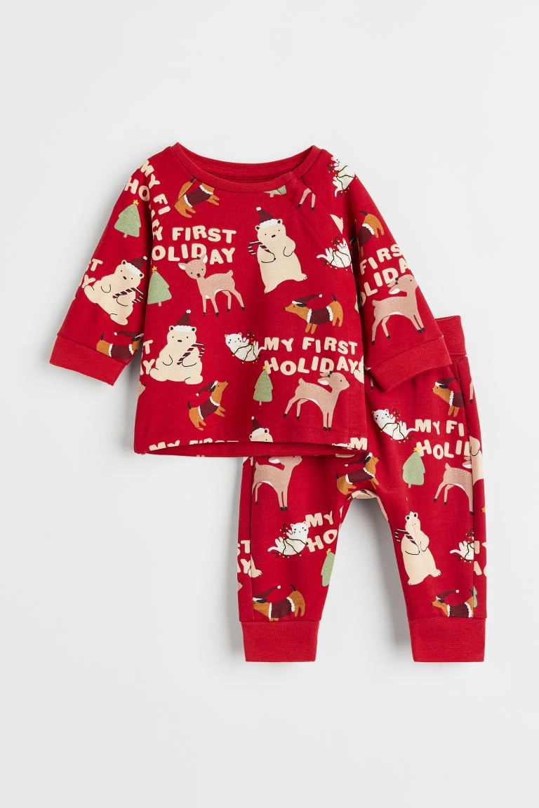 Detský komplet - Detská súprava H&M 62 hnedá, modrá 2 ks.