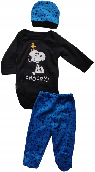 Detský komplet - Baby Set Minibird 68 čierna, námornícka modrá 3 ks.