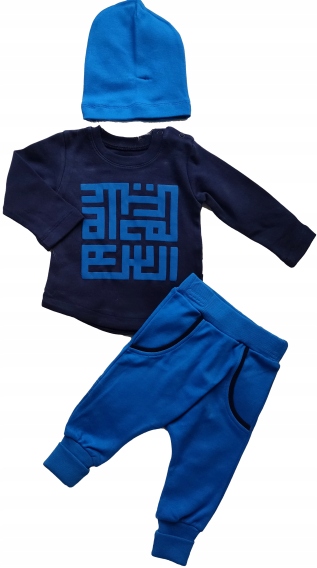 Detský komplet - Baby Set Elci 68 Navy Blue, Blue 3 PCS.