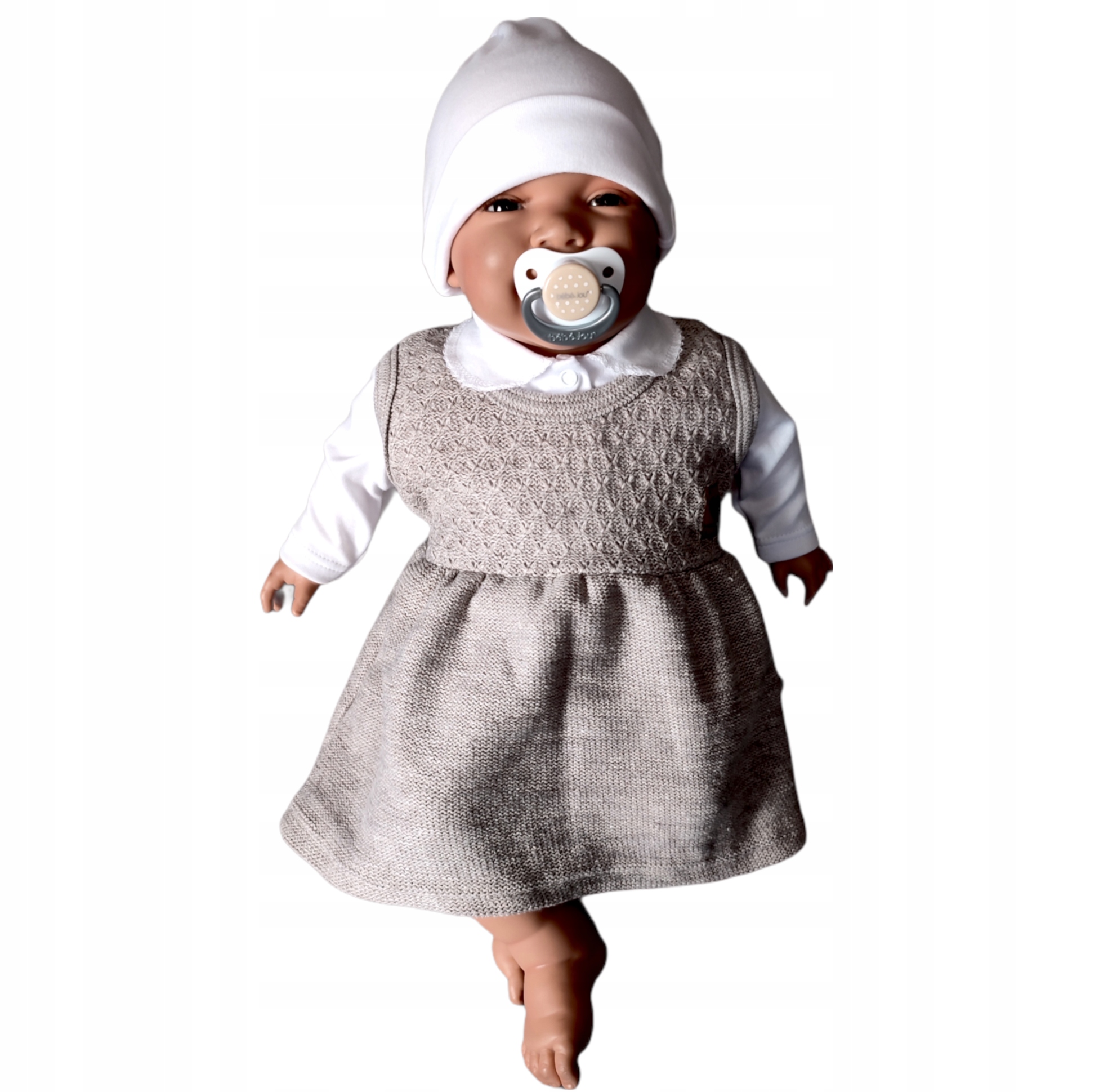 Detský komplet - Baby Set Mariposa 56 Béžová, biela 2 ks.
