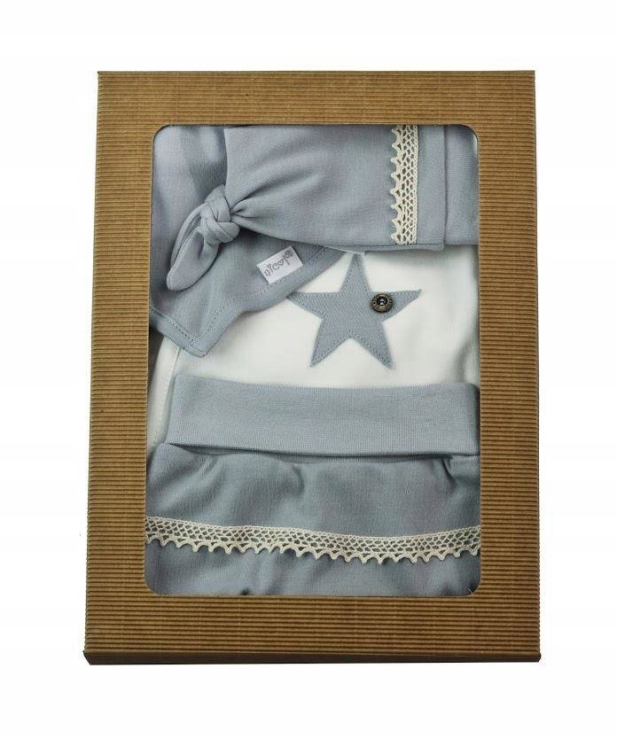 Detský komplet - Baby Set Nicol 68 ECRU, Gray 4 PCS.