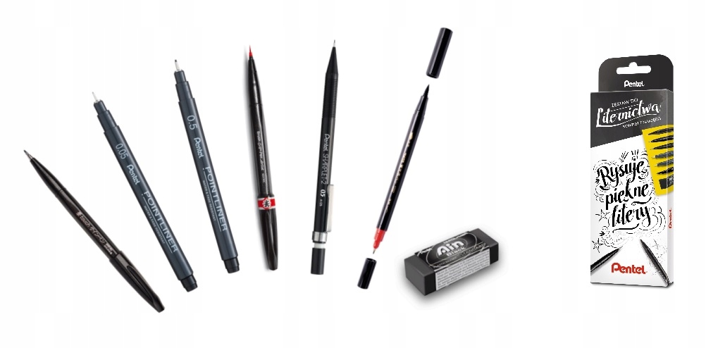 Kompletná súprava nápisov 7 Pentel Elements