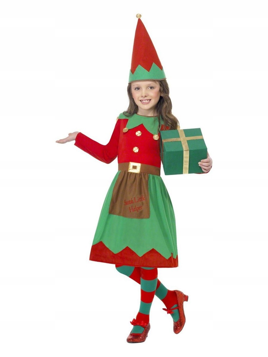 Kostým pre dievča - Elf kostým vianočné škriatok 122