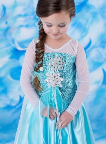 Kostým pre dievča - Kostýmové šaty, outfit, Elsa Frozen Costume Elza Land 122-128