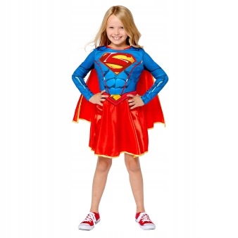 Kostým pre dievča - Superman Amscan kostým 130-140