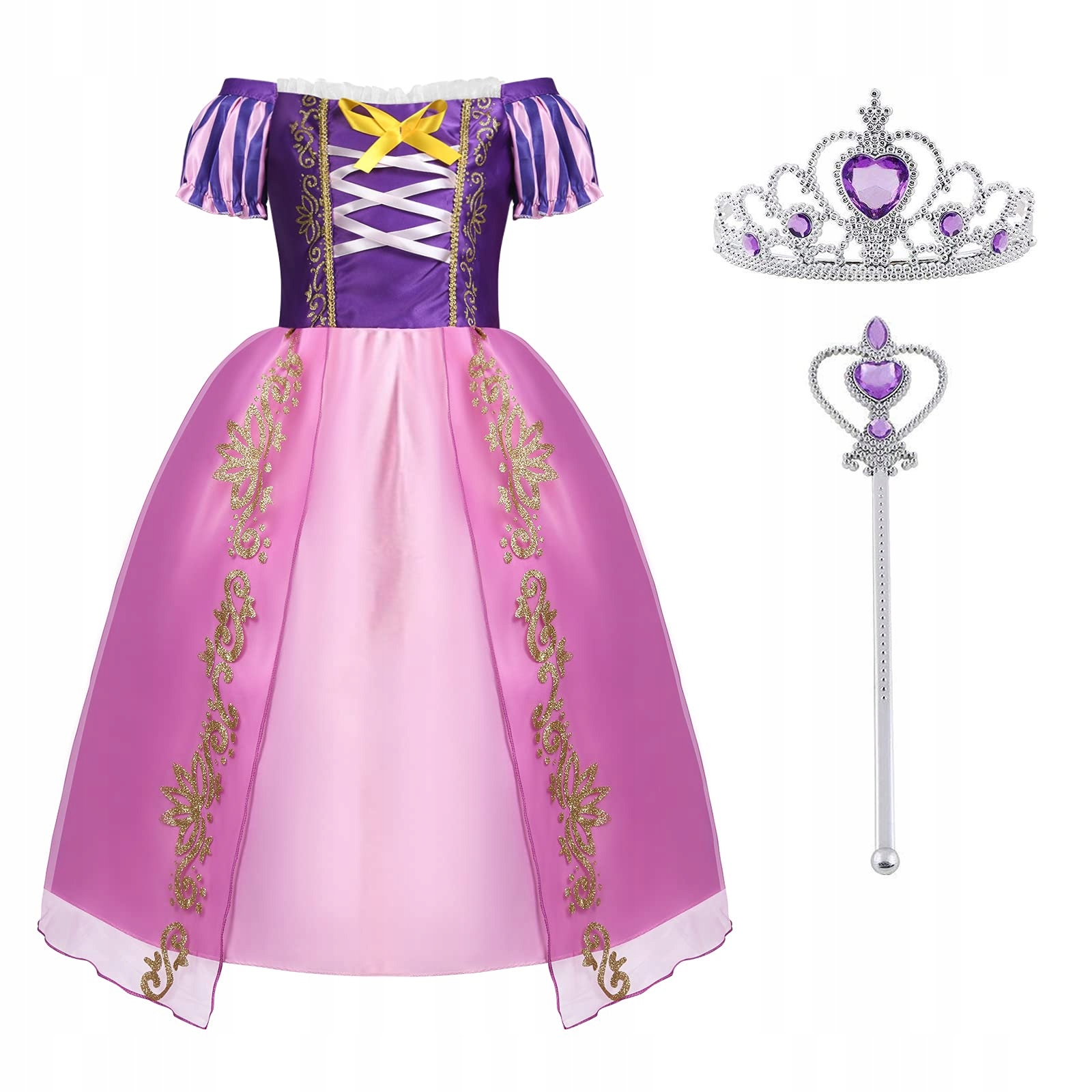 Kostým pre dievča - Rapunzel kostým acwoo 140