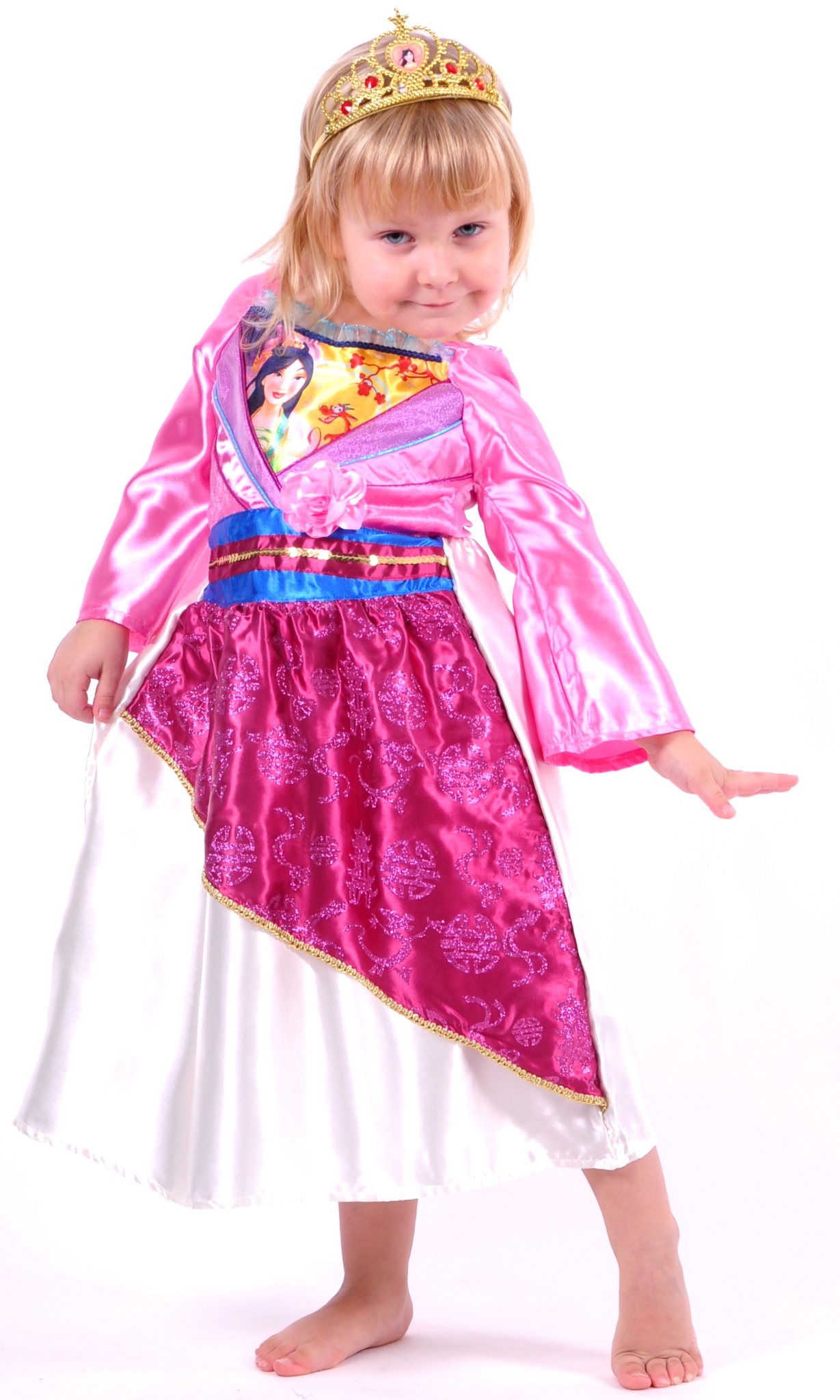 Kostým pre dievča - Kostým Mulana Rubieho 98-110