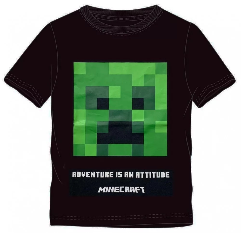 Minecraft 152 Tričko čierne