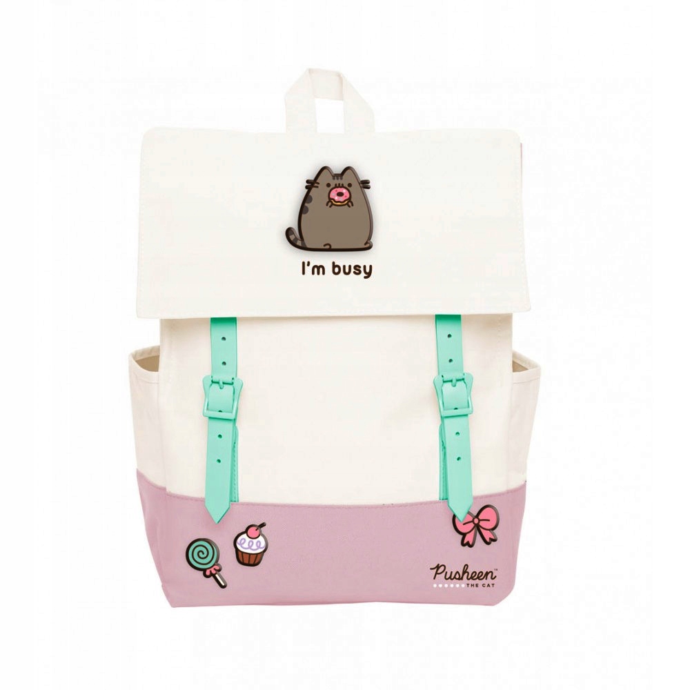 Single -Chamber School Backpack Pusheen Multi -Colored