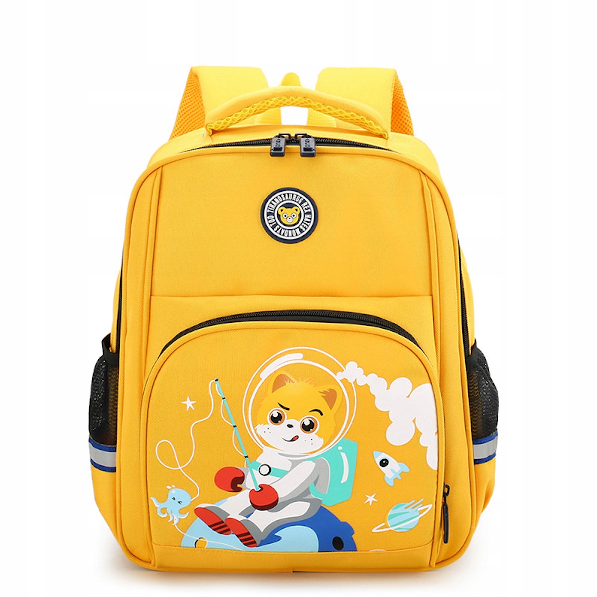 Predškolský batoh - Cat Yellow Batoh Light Bag pre detské knihy